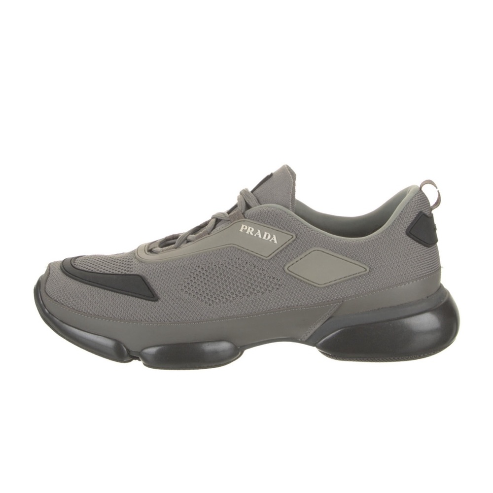 Prada Gray Mesh Athletic Sneakers
